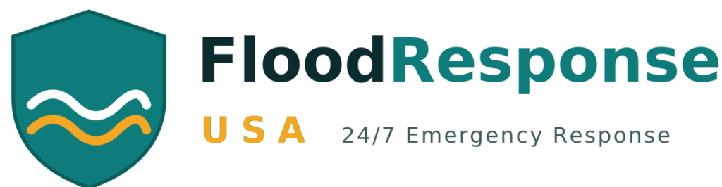FloodResponse USA — 24/7 national flood damage response logo
